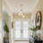 4 - Light Dimmable Sputnik Modern Linear Chandelier