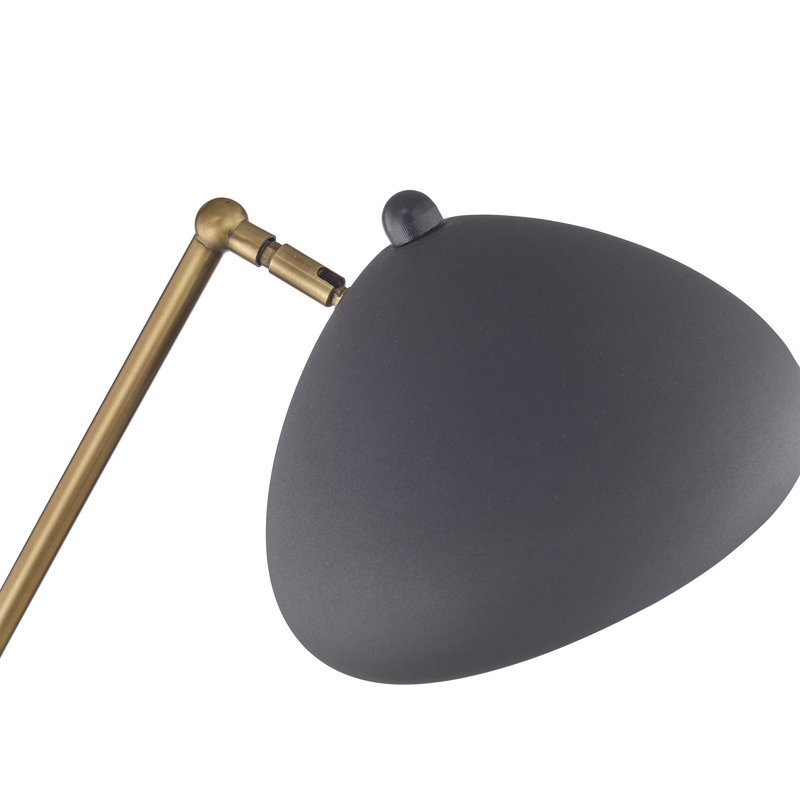 Halvard 55'' Black LED Task Floor Lamp