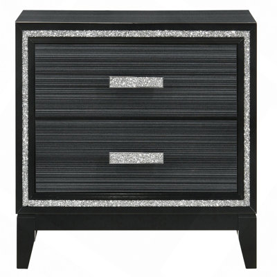 1Pc Nightstand Louis Philippe Solid Wood English Dovetail Conightstandtruction Antique Nickle Hanging Pulls