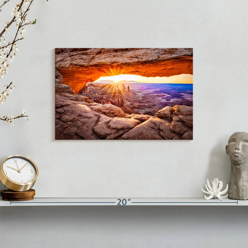 Alvord Mesa Arch Sunrise Canyonlands I, H 8 po x l 12 po