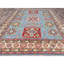 Tapis oriental en laine noué à la main 9 pi x 9 pi 9 po Kazak