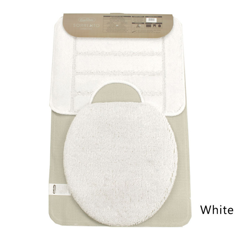 Abibatu Non-Slip Bath Rug, White