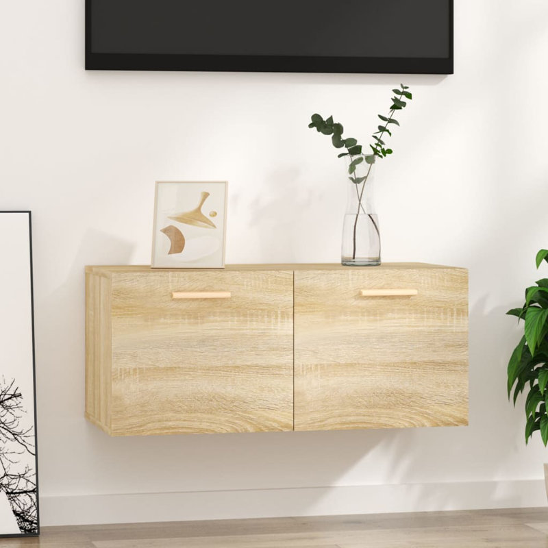 Lyco TV Stand, Sonoma Oak, 36.5cm H x 80cm W x 35cm D