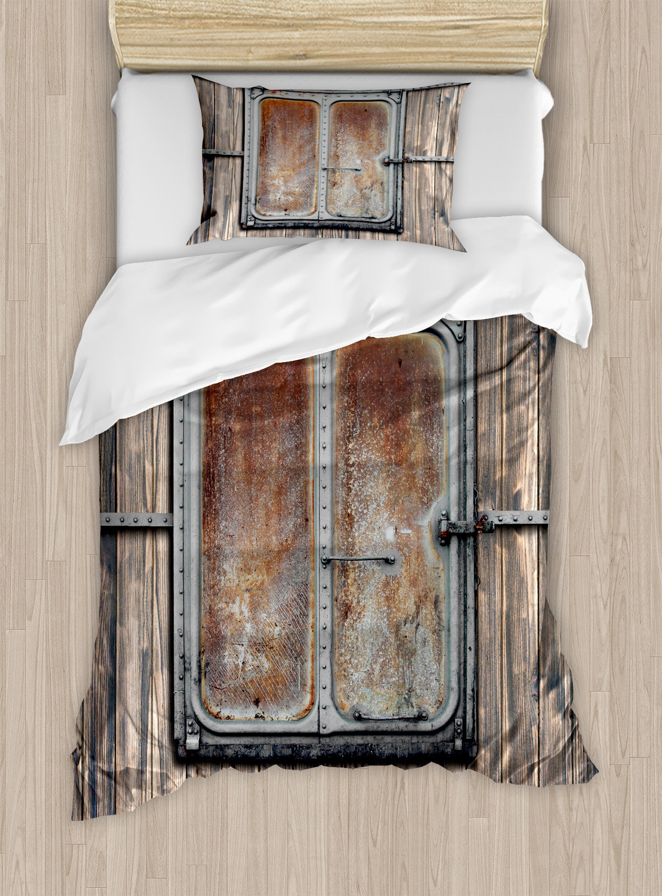 Rustic Train Duvet Cover Set GFTONL4425