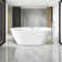 67'' Acrylic Freestanding Bathtub With Unique Diamond Pattern Design Chrome Overflow And Pop-up Drain