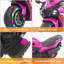 Poussette jouets pour bébé avec moto électrique rose et rose de 40 x 19 x 25 po