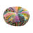 Patchwork Cotton Blend Throw Pillow