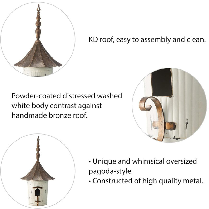 Kliebert 29.75'' H x 15.25'' W x 15.25'' D Freestanding Fade Resistant Birdhouse