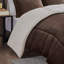 Ensembles de literie en sherpa moelleux, polyester grand confort rustique