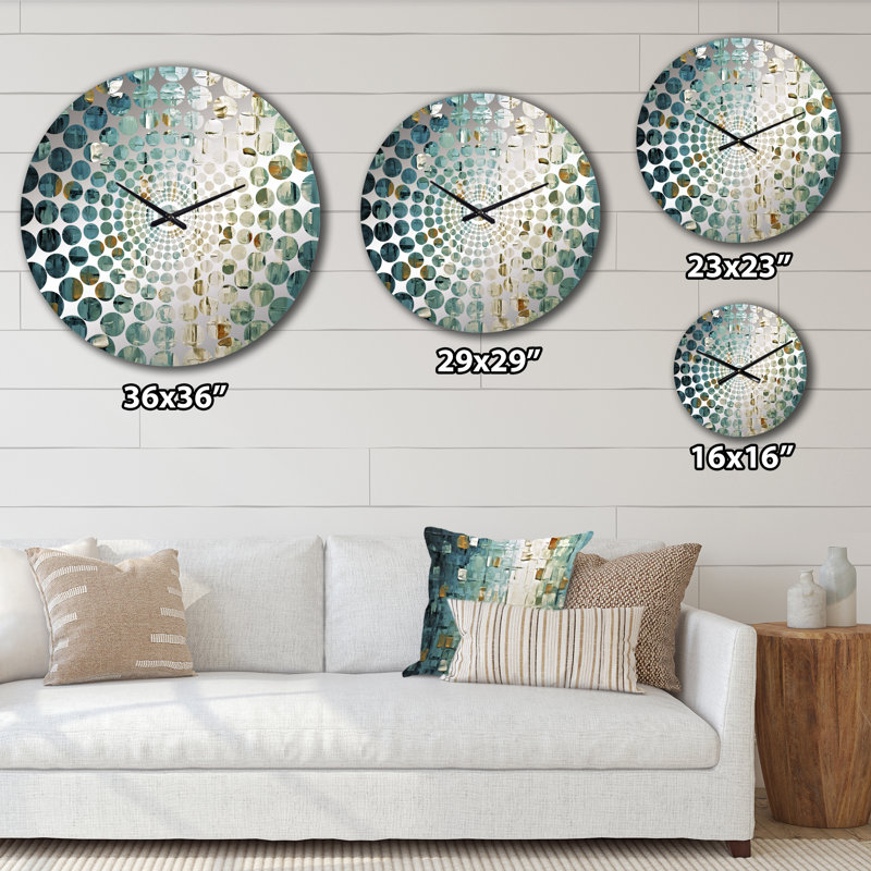 Horloge murale balkanique - Peinture abstraite, Médium