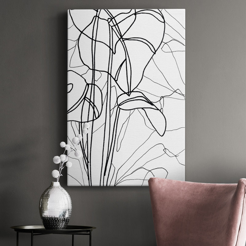 Tropical Lines III - impression sur toile tendue, L 40 po x H 60 po
