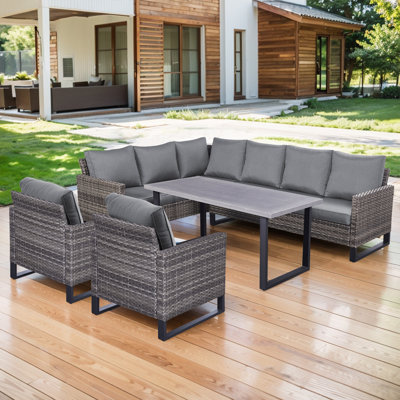 Nazime Karlshamn 4 Piece Sectional Seating Group with Cushions