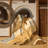 Machine Washable Ozain Plesiosaurus Art Deco Arc Rug in Beige – Beige Binding-697840566