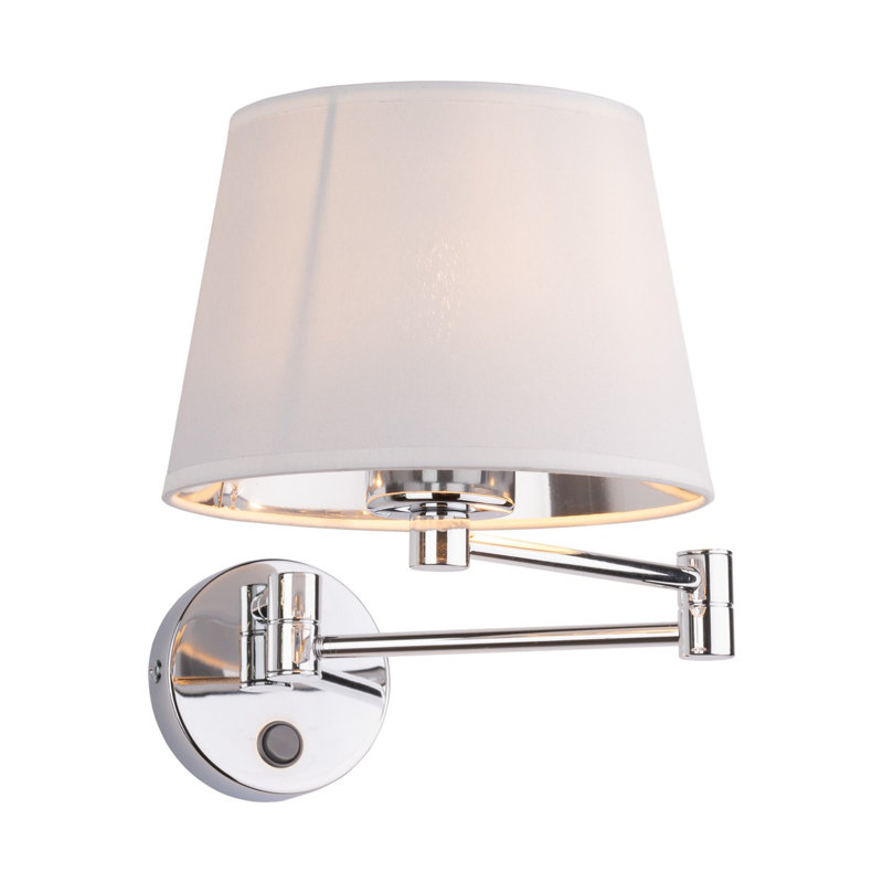 Watkin 1 Light Dimmable Brushed Nickel Swing Arm