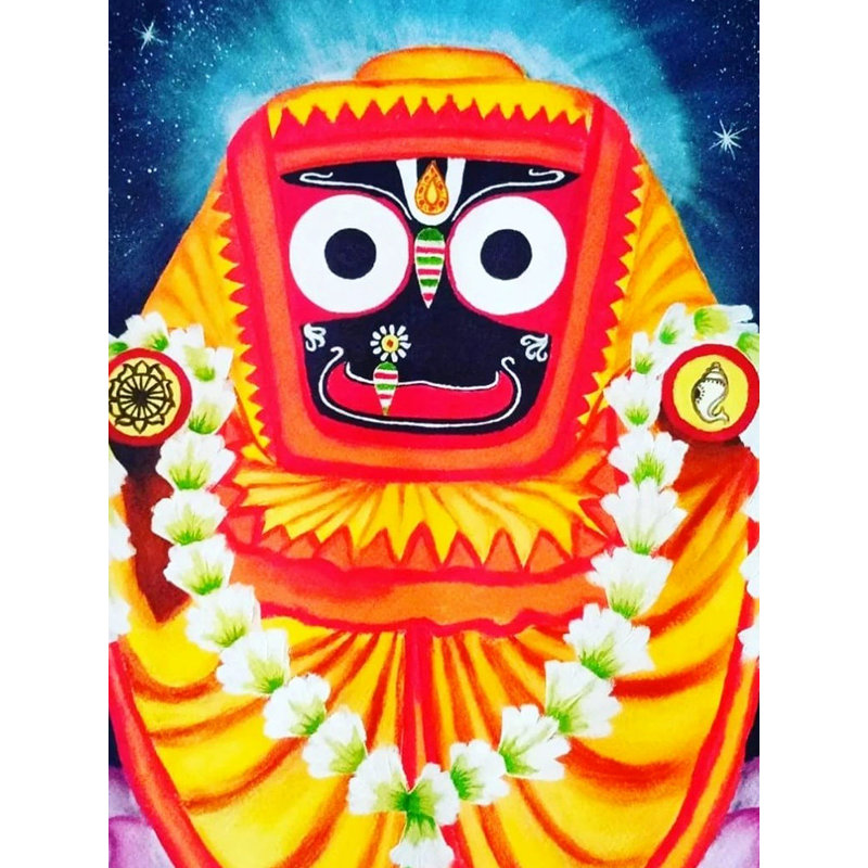 Shree Jagannath | Oil On Canvas Sheet | By Shankar Kamila