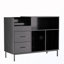 Armoire de rangement rabattable avec multiprise et 2 tiroirs-17730013