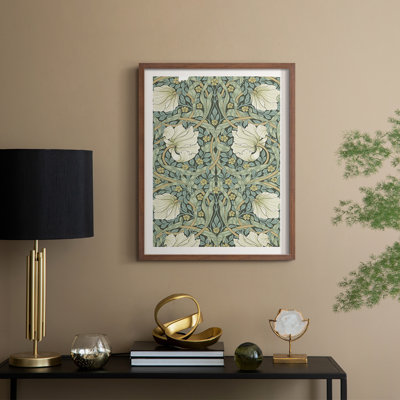Reproduction abstraite vintage encadrée XXV III - bois massif
