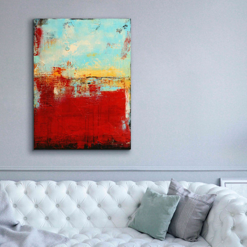 «Red Alaskan» par Erin Ashley, estampe numérique sur toile, L 40 po x H 54 po x P 1,5 po