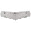 Canapé modulaire inclinable électrique 7 pièces Helsel - gris-122873951