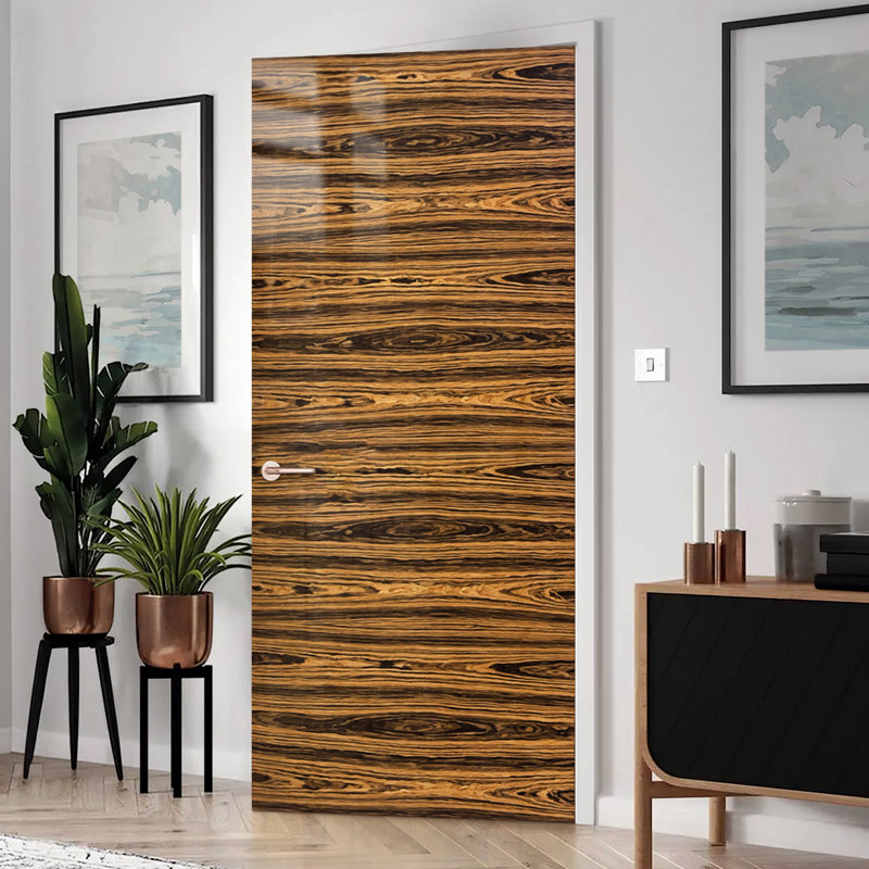 Dalle de porte intérieure en placage de noyer, 80 x 32