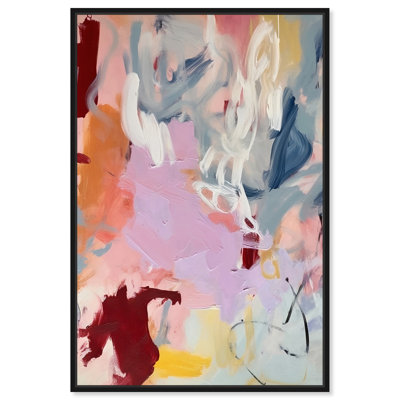 Art mural abstrait rétro moderne flamboyant par Art Remedy