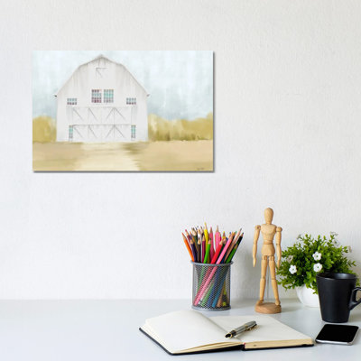 Autumn Barn by House Fenway - Wrapped Canvas Print