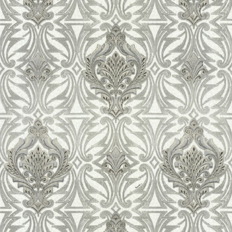 Damask Roll, Gray White