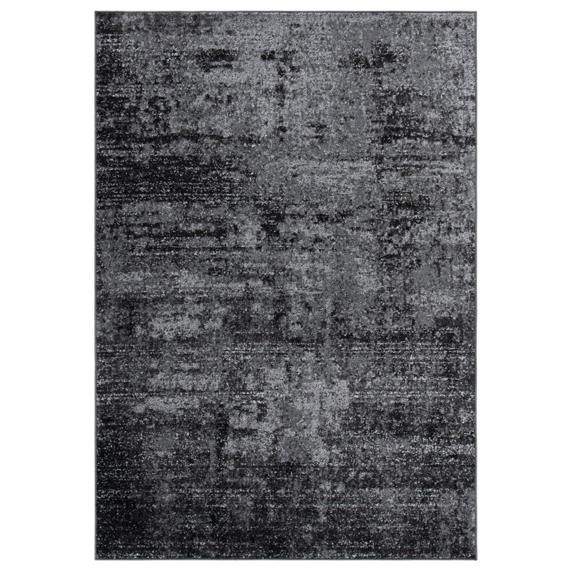 Chojolan Performance Solid Color Rug, Rectangle 3' x 5'
