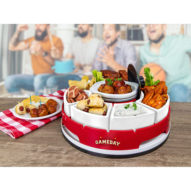Game Day Lazy Susan Appetizer Server