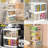 Clear Storage Bin with Lid 3 Pack-Plastic Multifunctional Folding Storage Bins for Bedroom