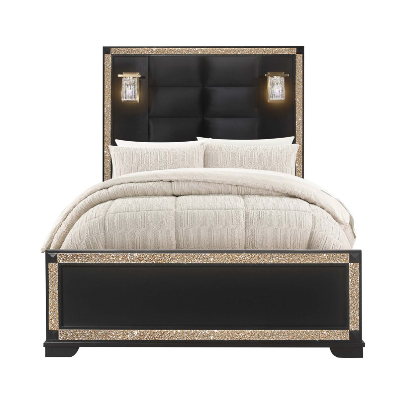 FULL BED WITH LAMPS, Full