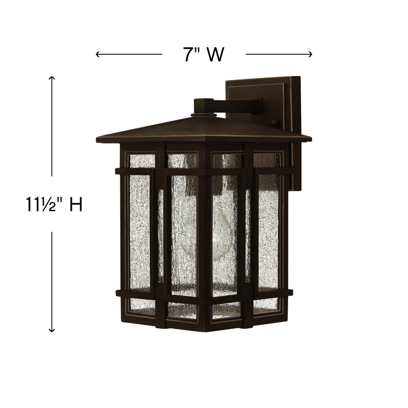 Tucker Outdoor Wall Lantern, 11.5" H x 7" W