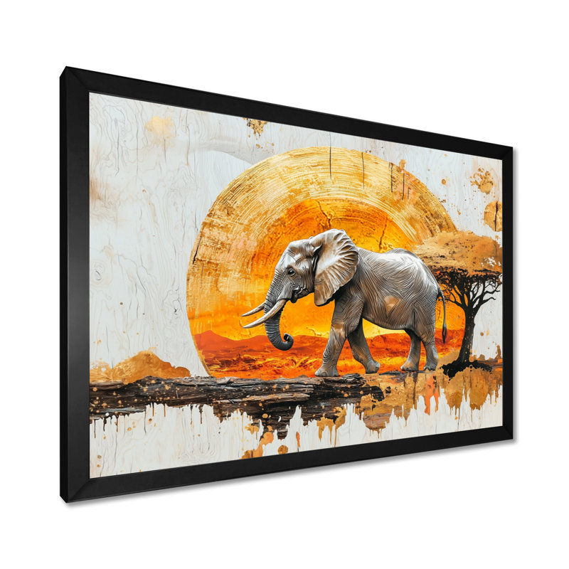 Haldeman - Animals Wall Art, H 30 po x l 40 po, Reproduction encadrée d'une seule photo sans pass, Noir, noir, noir, noir
