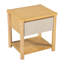 Ensemble de 2 tables de chevet polyvalentes en bois d'hévéa robuste pour les petits espaces-571095102