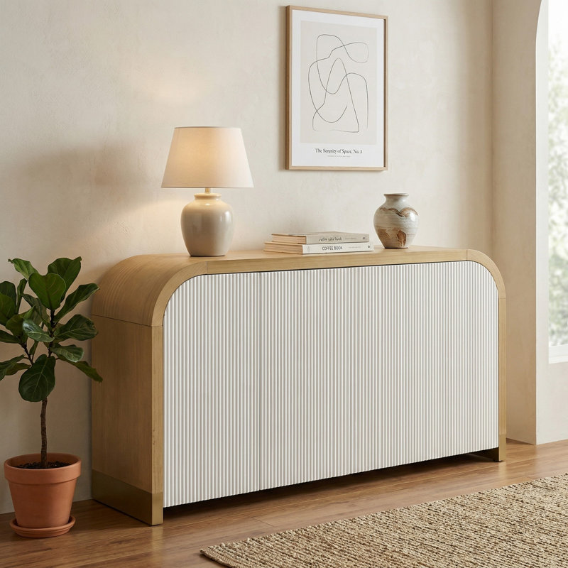 Console de 60 po pour le couloir, Naturel / naturel