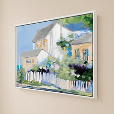 Living By The Water by Jane Slivka - Graphic Art on Canvas