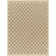 Cadsden Boho Jute-Look Checkered Light Brown Black Area Rug