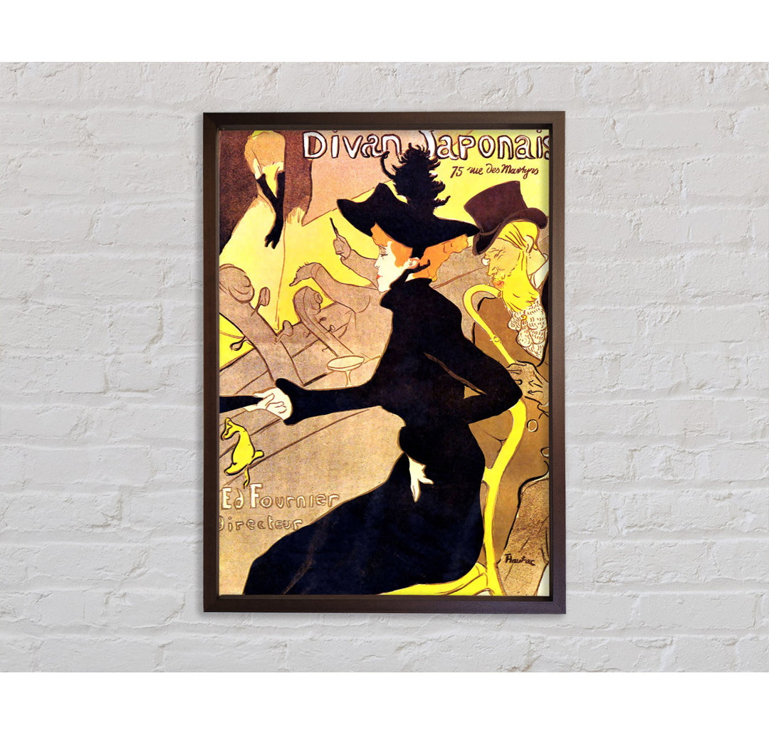 Toulouse Lautrec Diva Japanisch Gerahmter Druck