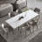 Gheorghi 62.9" to 94.4" Extendable Dining Tables for 6 to 10 - Rectangle White Dining Table