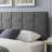 King Size Headboard, Linen Upholstered Headboards With Metal Leg, Square Stitched Design, Adjustable Height Cal King Headboard In Bedroom-142186605