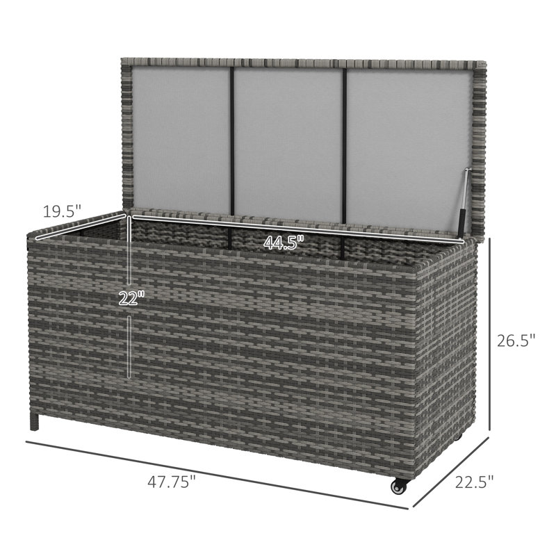 Outsunny 83 Gallon Deck Box