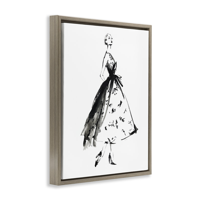 Cadre flottant Ethereal Couture, design par Svetlana Aleynikova, H 21 po x l 17 po, Montalcino orme flottant encadré
