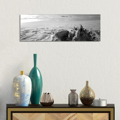 Sandcastle At Hapuna Beach, Big Island, Hawaii, USA by Panoramic Images - Wrapped Canvas Panoramic Print