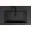 Meuble-lavabo flottant 48 po avec lavabo mural Celissa, meuble-lavabo mural moderne avec comptoir en quartz noir et tiroirs à fermeture en douceur, gris