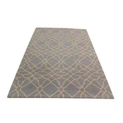 Tapis gris clair 5x8 Pineland