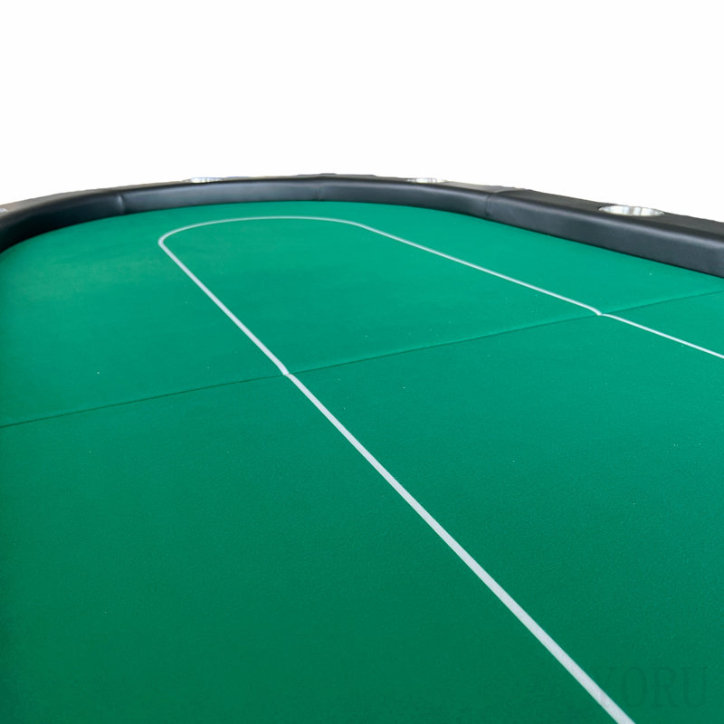 Table de poker pliable 94 po pour 10 joueurs Design, vert, Vert