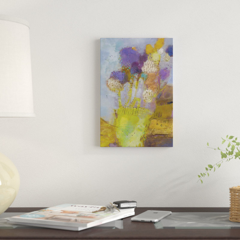 "Blume II" par Sue Jachimiec - reproduction d'art sur toile tendue, H 60 po x l 40po x P 1,5 po, Toile tendue