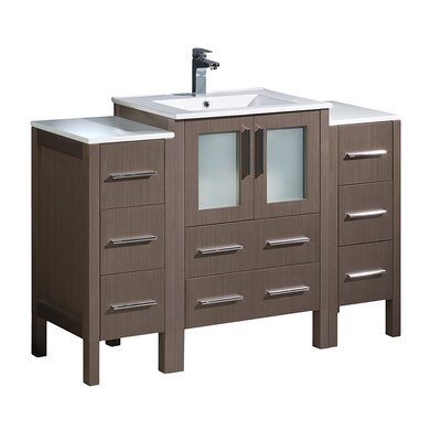 Fresca Torino 48"" Free-Standing Single Sink Bathroom Vanity Set -  FCB62-122412GO-I