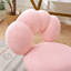 Chaise de bureau à domicile pivotante à 360° avec revêtement en tissu rose et confortable