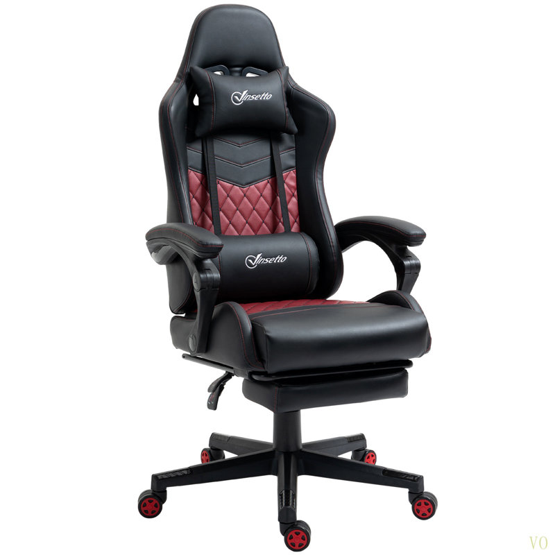 Fauteuil de jeu Vinsetto Racing, Noir
